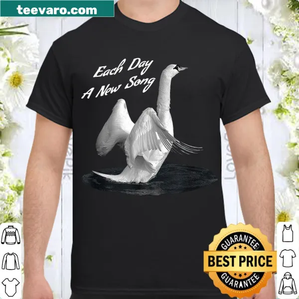 Inspirational Swan design with motivational text on a shirt.