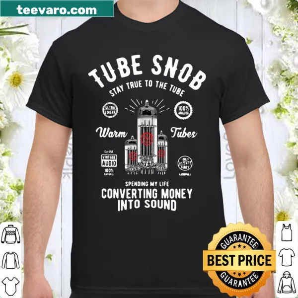Vintage music shirt featuring tube amp and humorous text