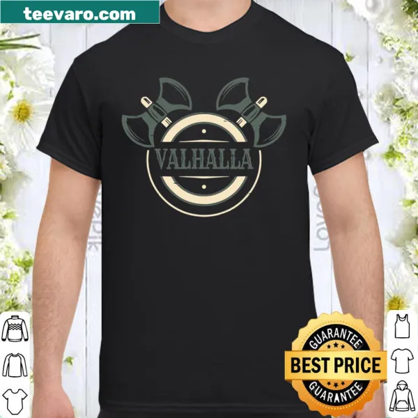 Viking warrior shirt featuring flocks of birds and bold imagery