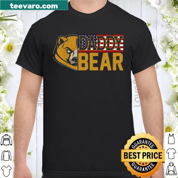 Vintage Daddy Bear t-shirt with American flag design