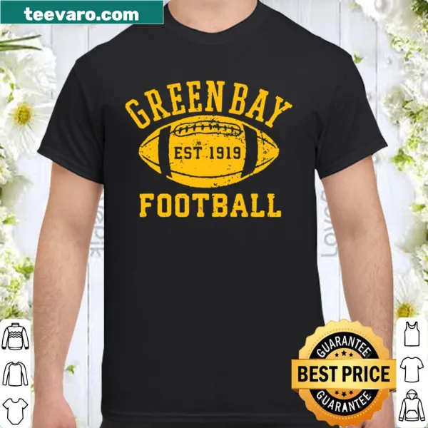 Vintage-style Green Bay football t-shirt with nostalgic graphics