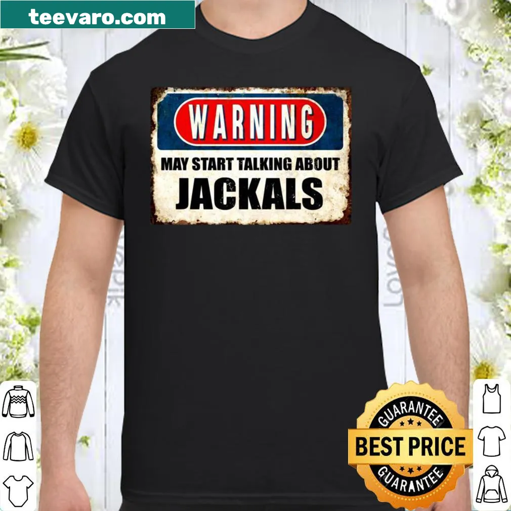 Illustration of jackals with humorous text about talking