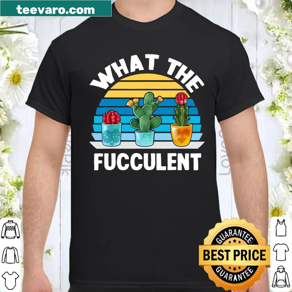 Retro shirt with humorous cactus graphic and text