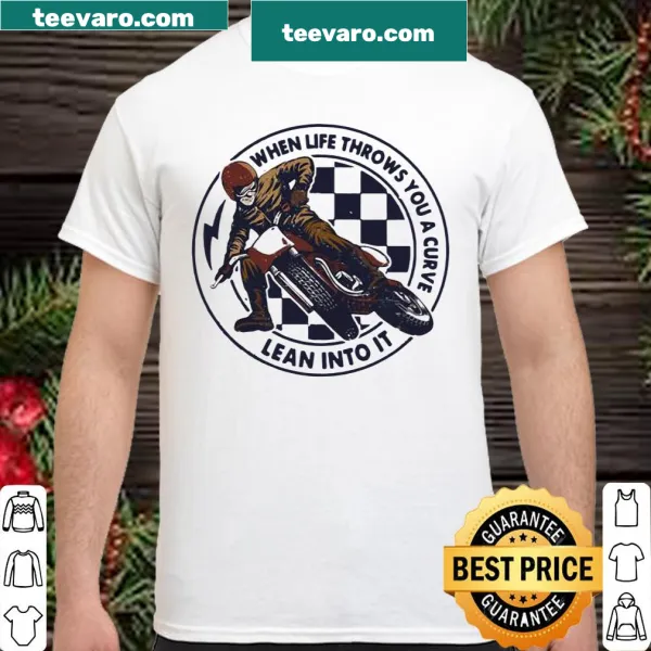 Inspirational motorcycling shirt with a motivational quote