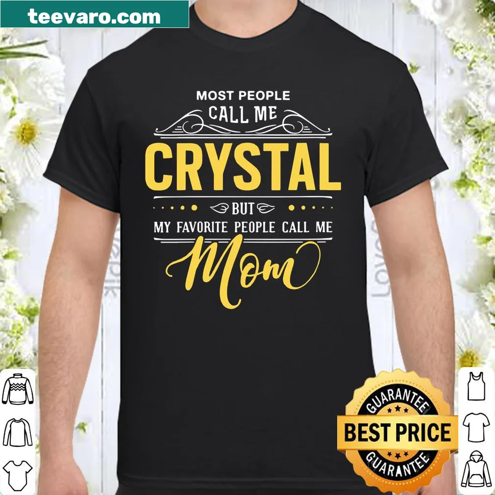 Hand-lettered shirt saying 'My Favorite People Call Me Mom'