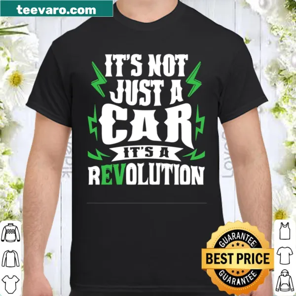 Electric car rEVolution typography graphic t-shirt