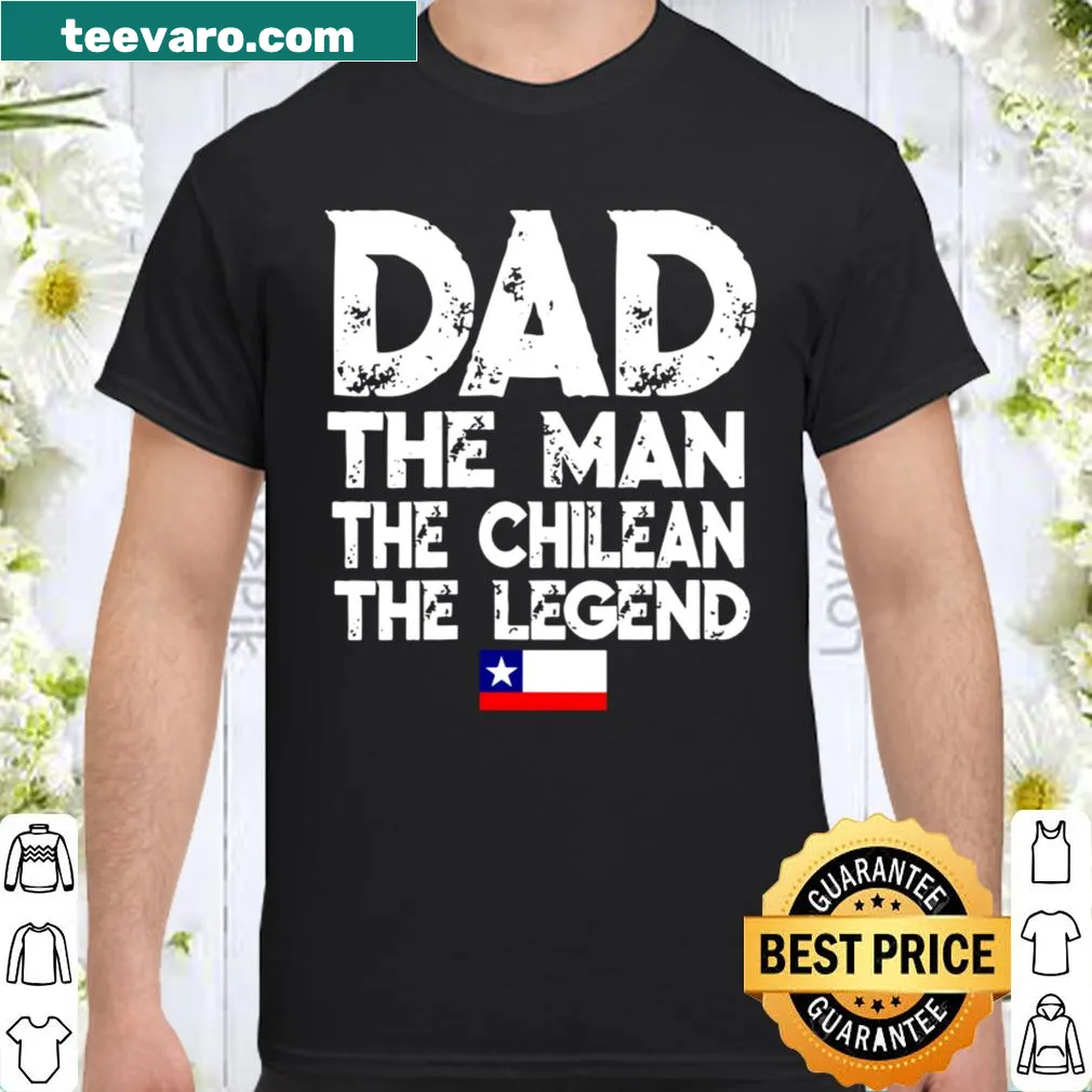 Shirt celebrating Chilean heritage with 'Flagcastle Dad' in bold text