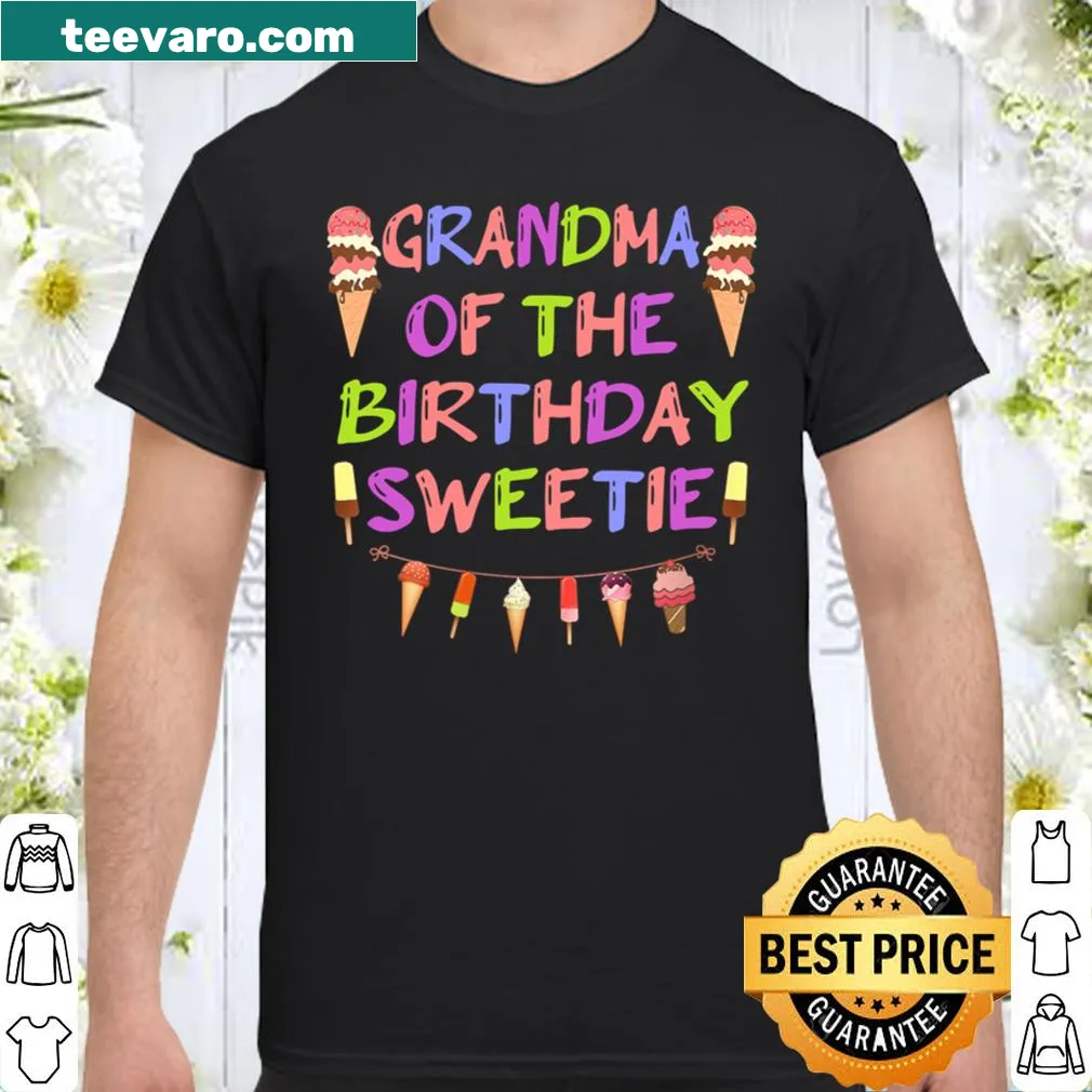 Adorable Grandma shirt with ice cream and popsicle illustration