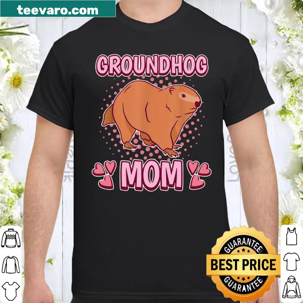 Groundhog design celebrating mothers and Mother's Day