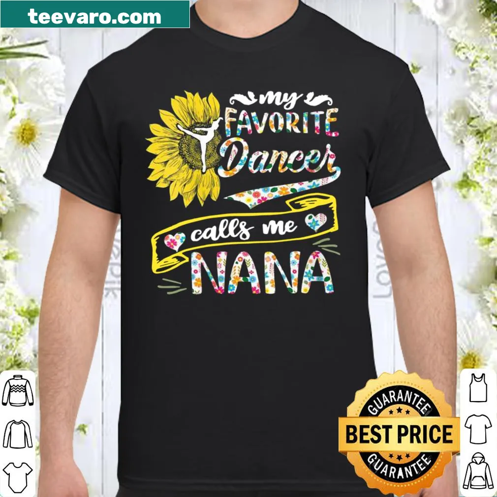 Charming shirt for grandmas with sunflower and dancer design