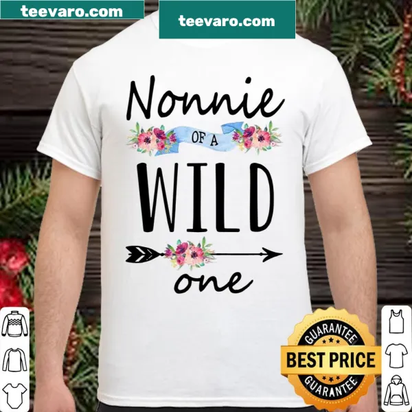 Womens Nonnie shirt celebrating first birthday with sentimental design