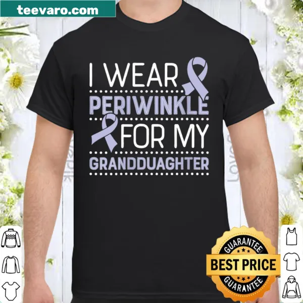 Periwinkle awareness ribbon shirt for stomach cancer support