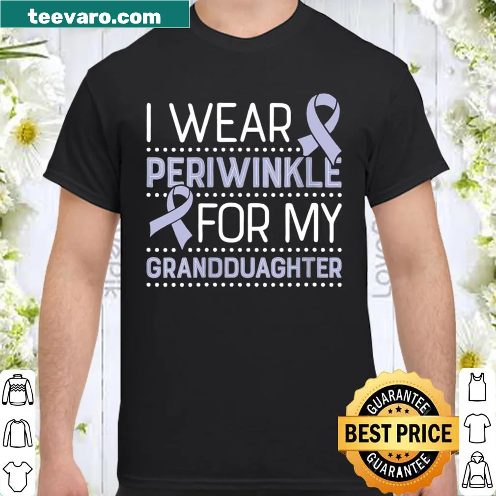 Periwinkle awareness ribbon shirt for stomach cancer support