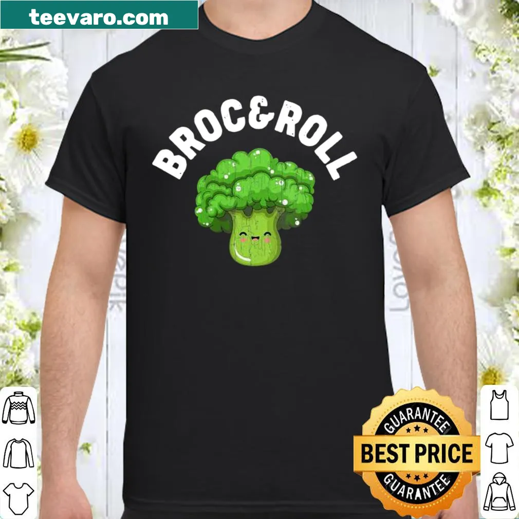 Rock and roll broccoli design featuring a guitar