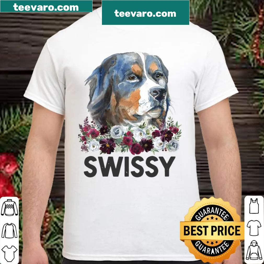 Floral design celebrating Swiss Mountain Dogs with a heartfelt message