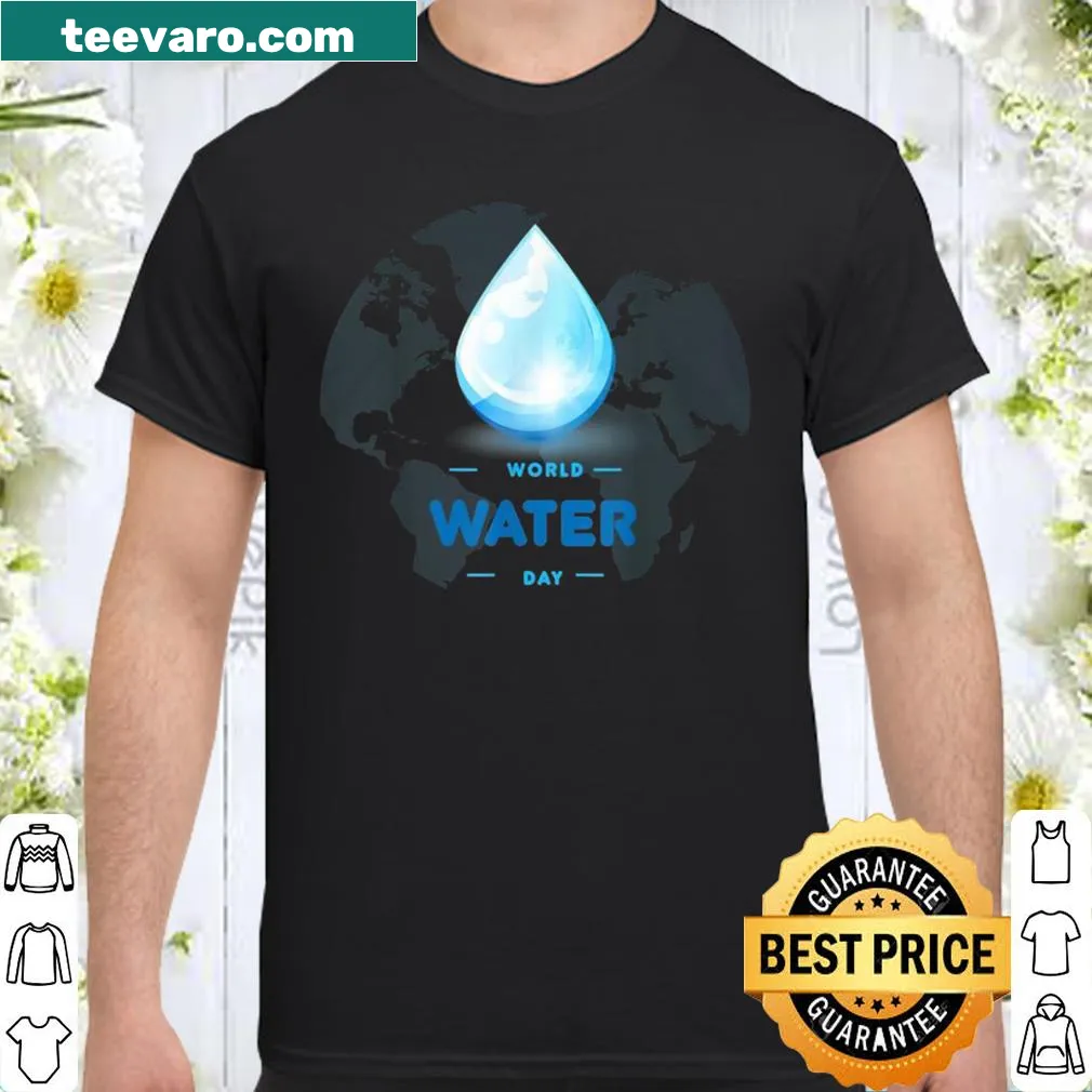 Earth Day illustration shirt for World Water Day awareness