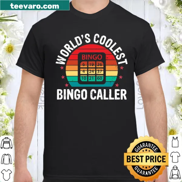 Shirt for bingo players featuring 'World's Coolest Bingo Caller' text