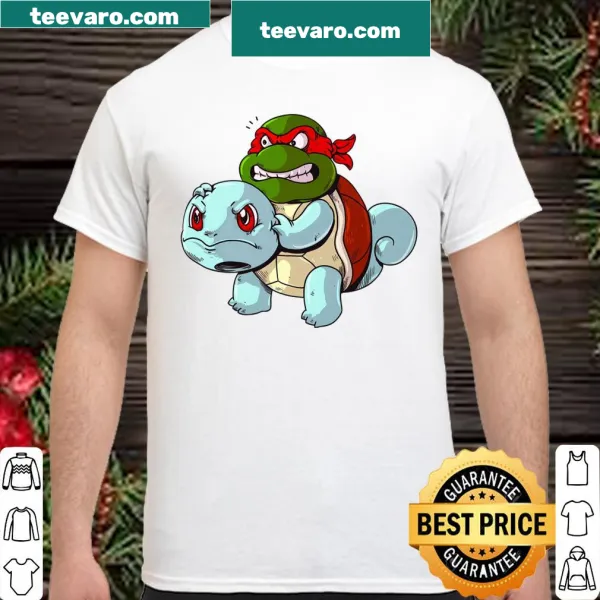 Shirt featuring a cute turtle in a pocket design