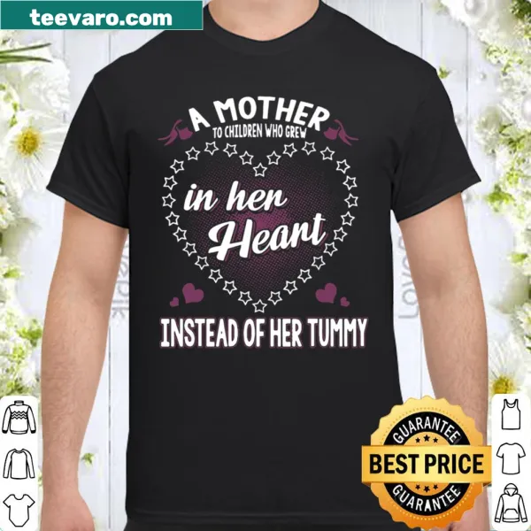 T-shirt with heartfelt message celebrating adoption and motherhood