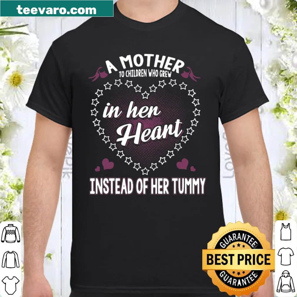 T-shirt with heartfelt message celebrating adoption and motherhood