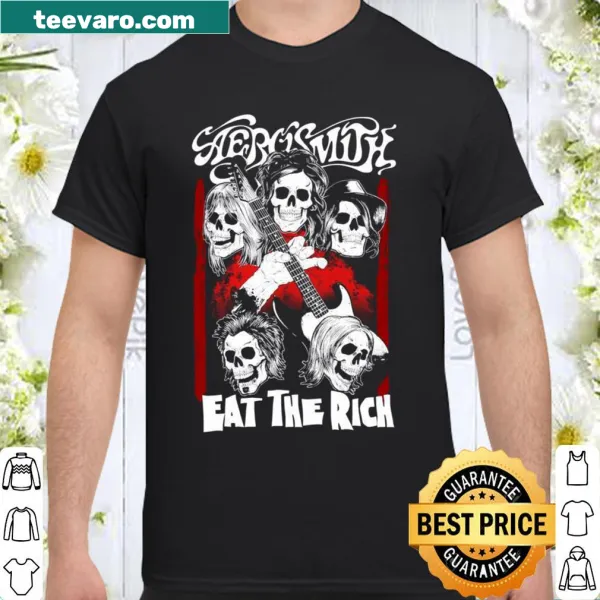Aerosmith themed shirt with 'Eat the Rich' text
