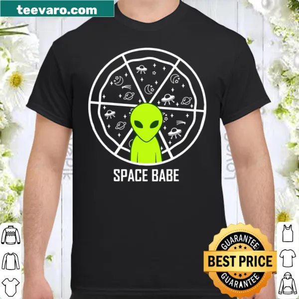 Whimsical cartoon alien graphic for Space Party t-shirt