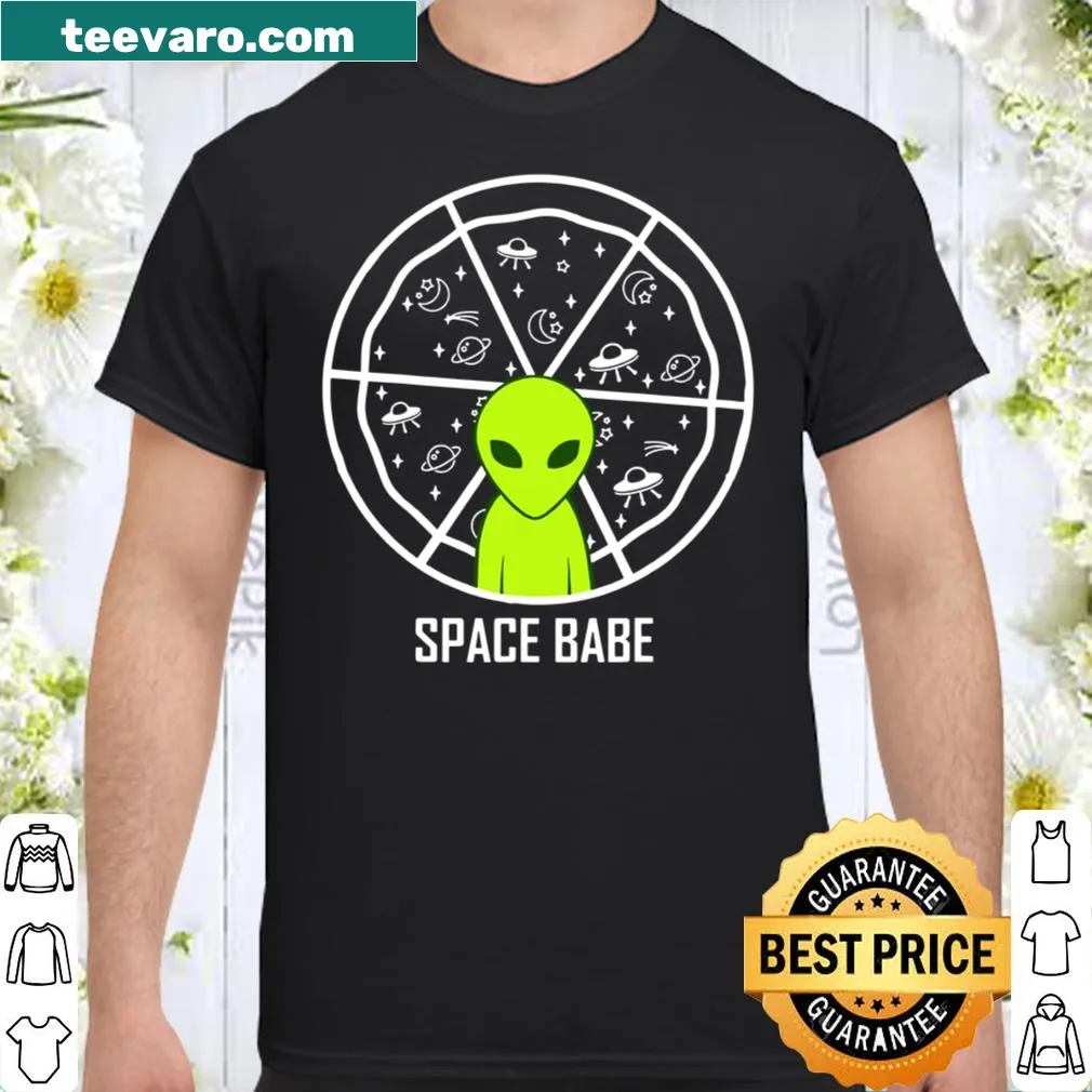 Whimsical cartoon alien graphic for Space Party t-shirt