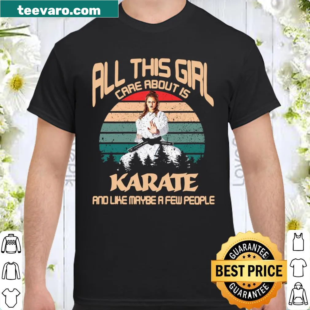 Text about karate and a few people on shirt