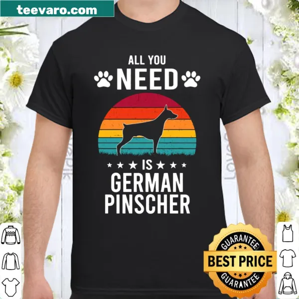 Heartfelt shirt featuring a German Pinscher design and text