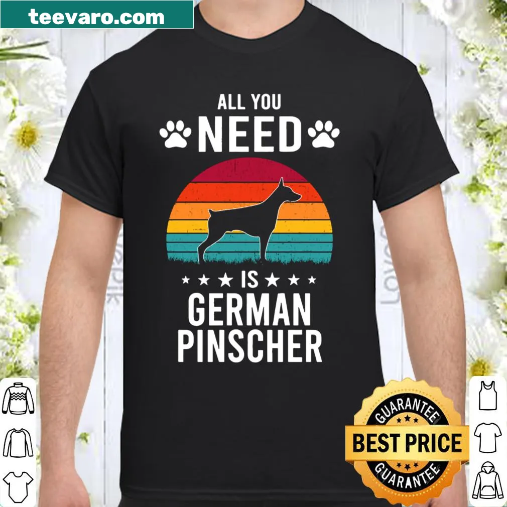 Heartfelt shirt featuring a German Pinscher design and text