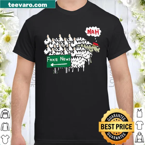 Anti Fake News shirt with bold typography