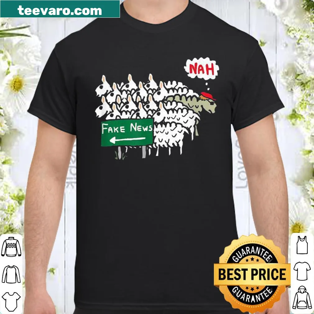 Anti Fake News shirt with bold typography