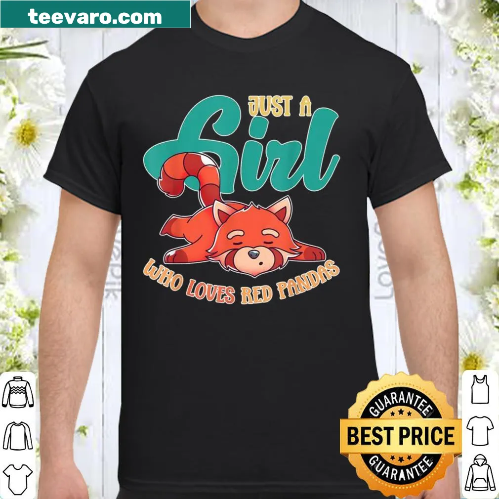 Cute shirt featuring a red panda illustration for kids