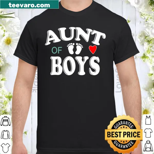 Shirt for aunts with 'Aunt of Boys' text