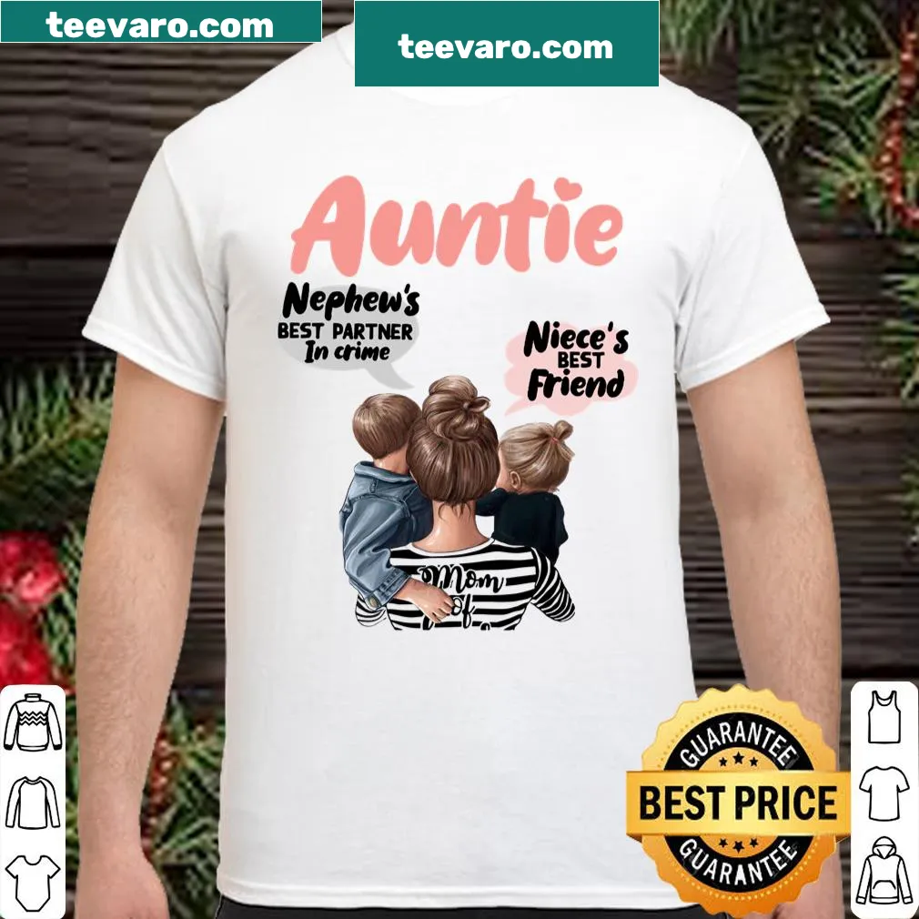 Typography shirt declaring 'Best Partner In Crime' for aunties