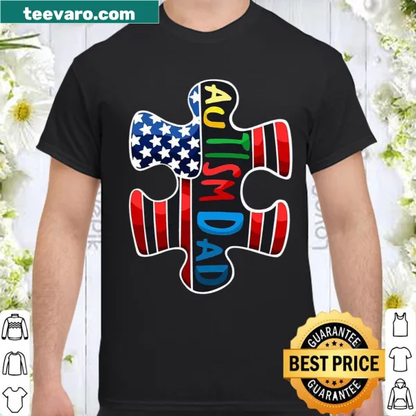 Shirt featuring 'Autism Dad' text design