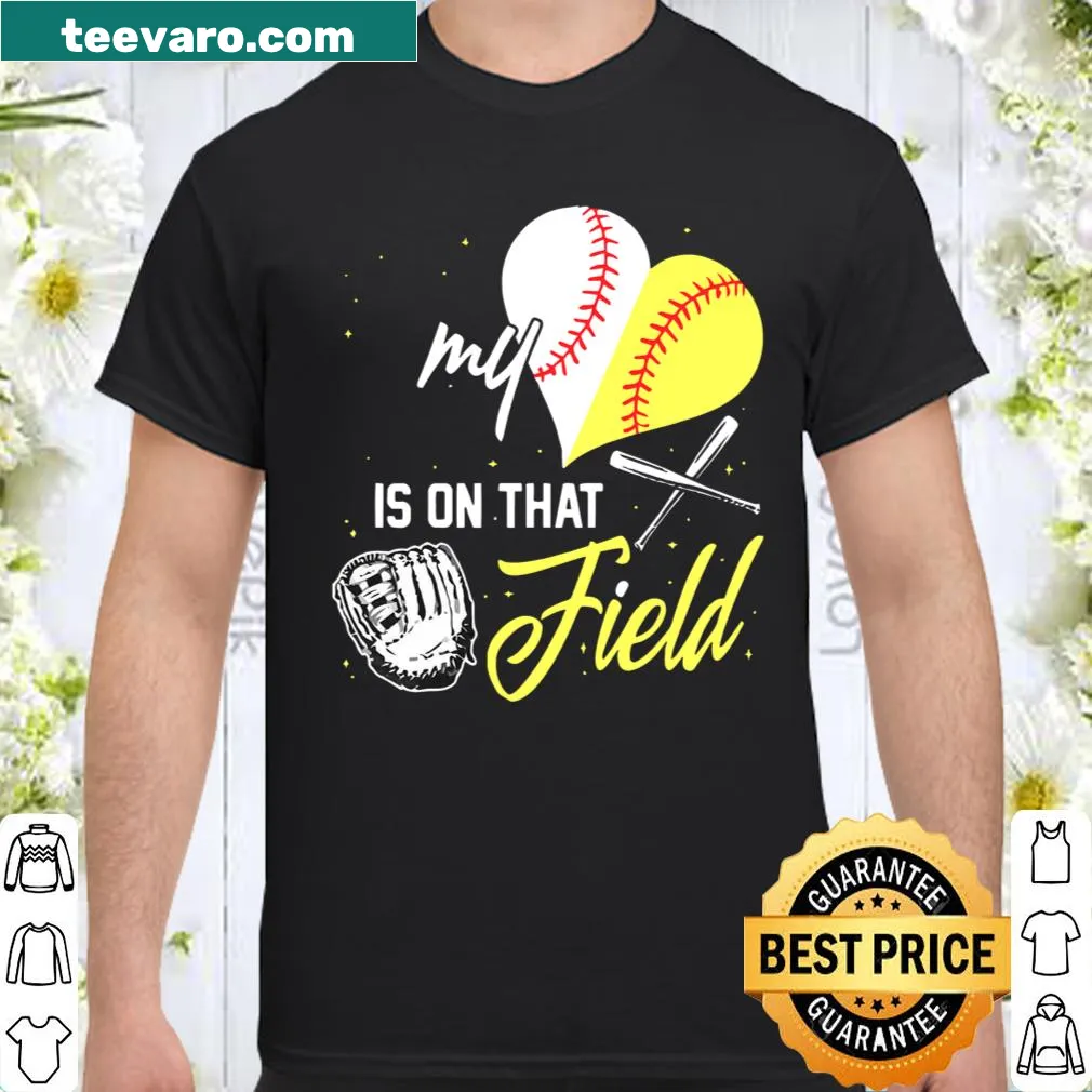 Baseball-themed shirt with bold typography