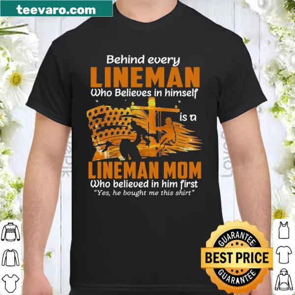 Supportive mom text design celebrating linemen