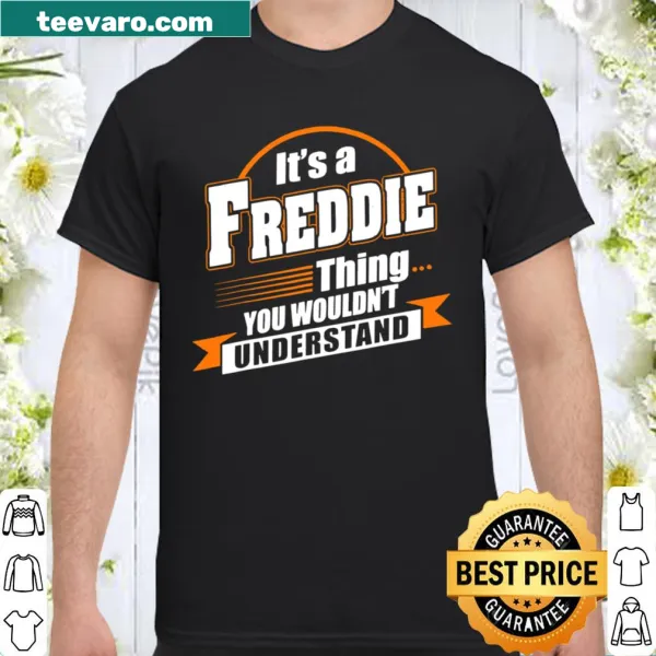 Bold typography shirt design that celebrates the name Freddie