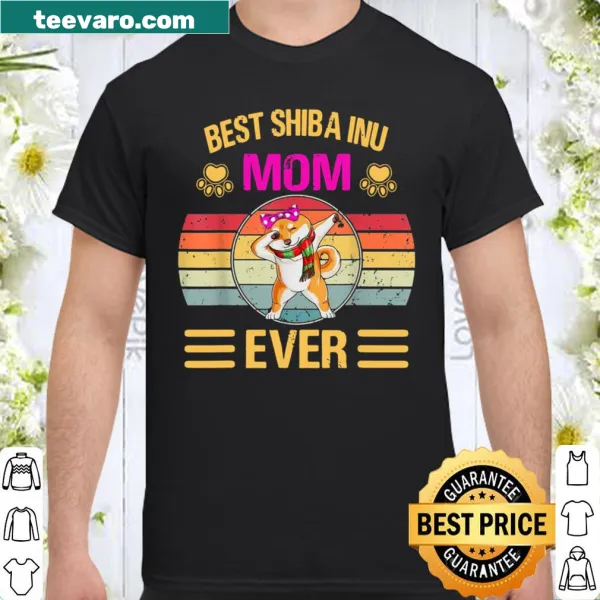 Typography shirt for Shiba Inu moms celebrating their pet love