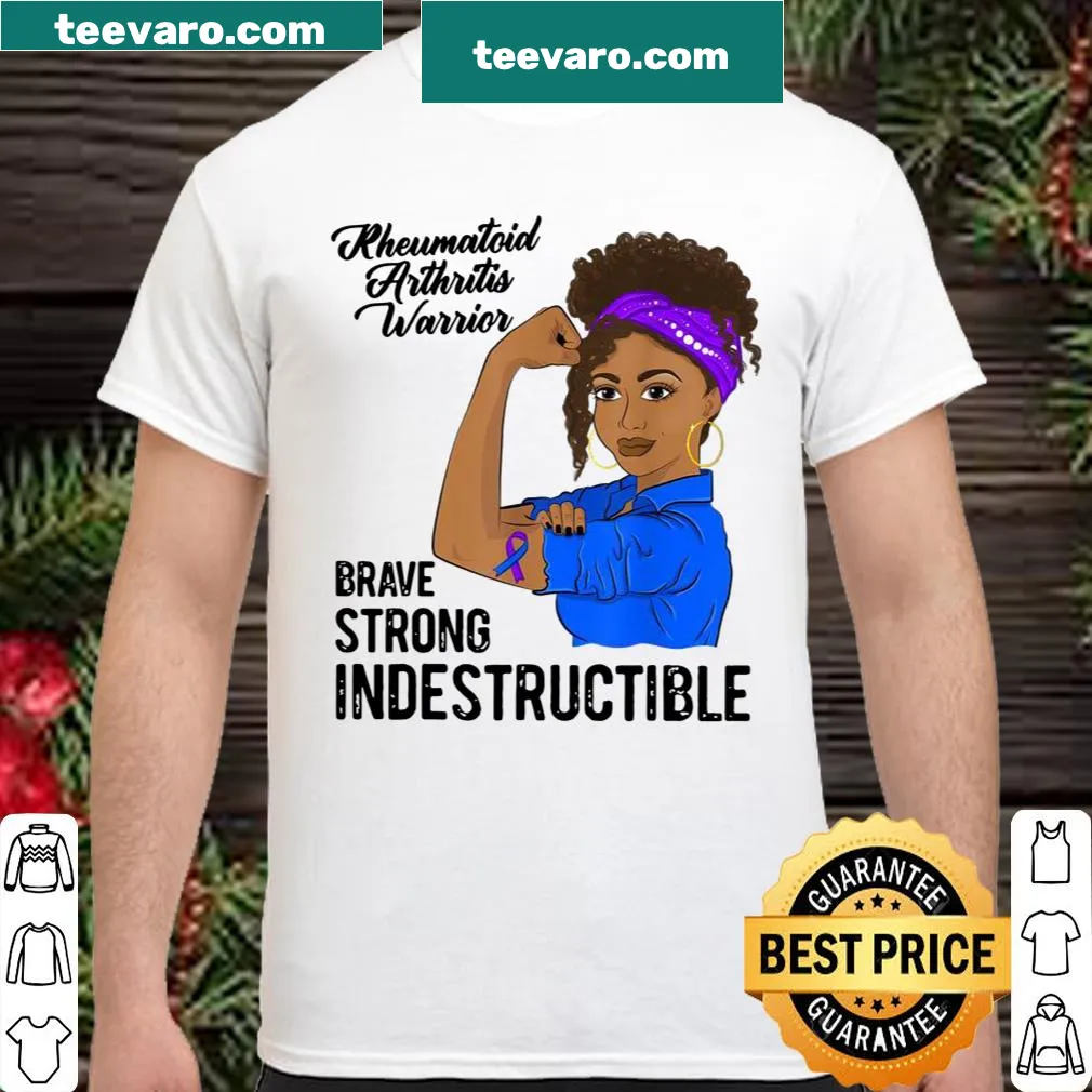 Awareness shirt for rheumatoid arthritis featuring a strong message