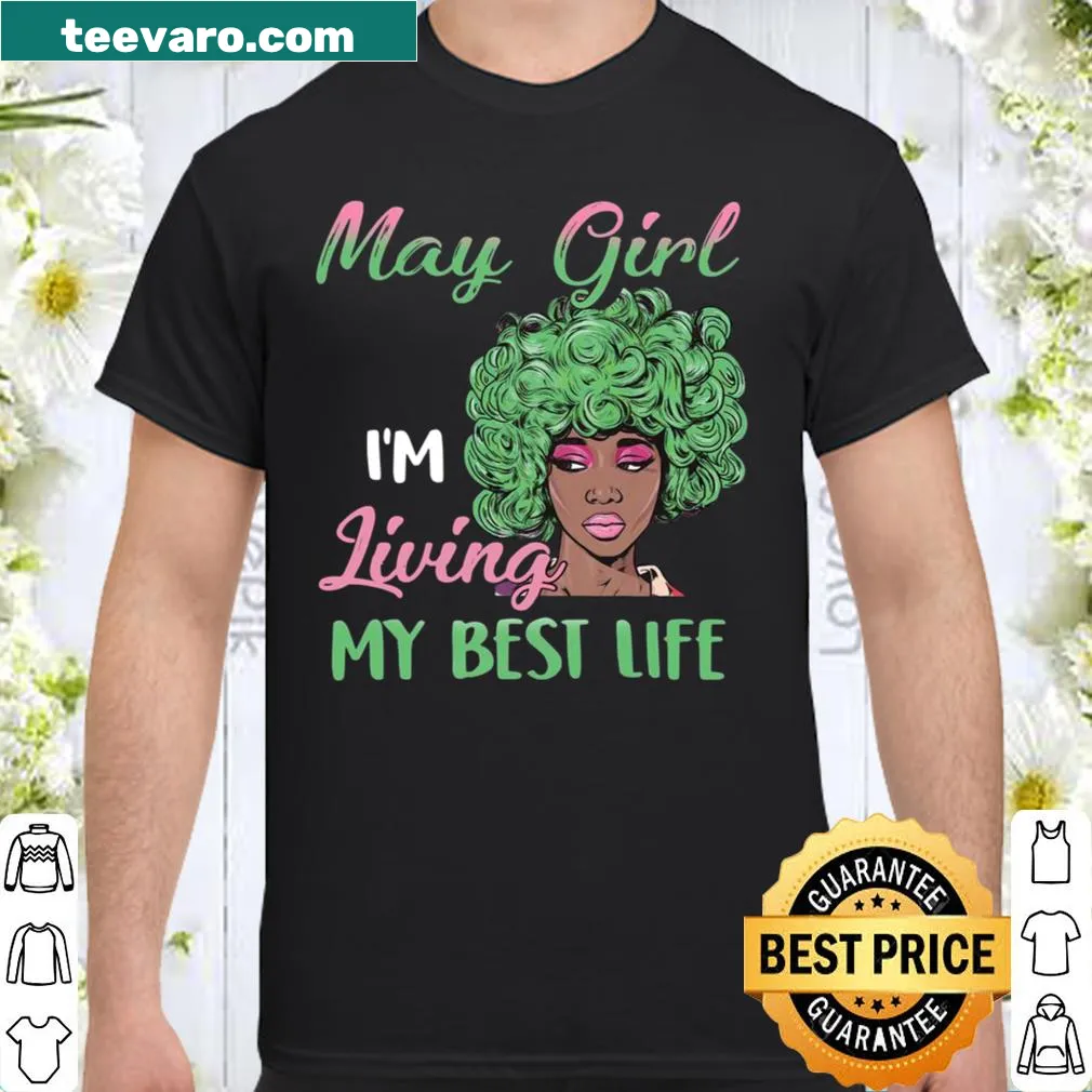 Inspirational shirt with 'I'm Living My Best Life' text for women