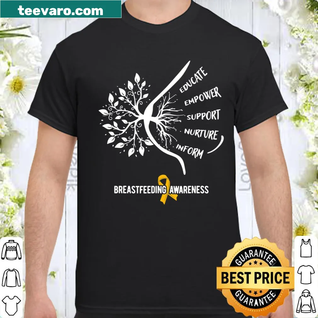 Shirt promoting breastfeeding awareness and family