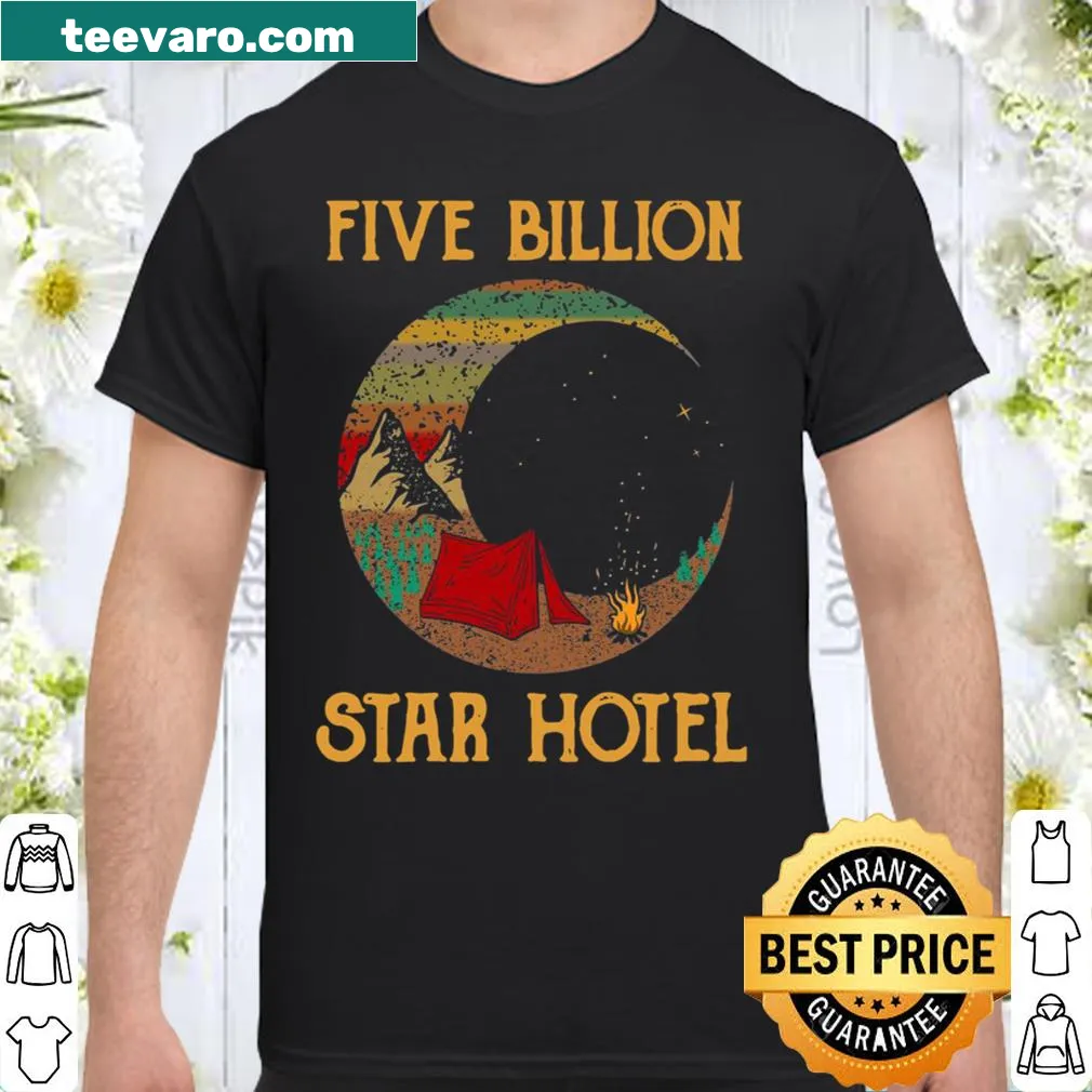 Shirt celebrating camping under the stars