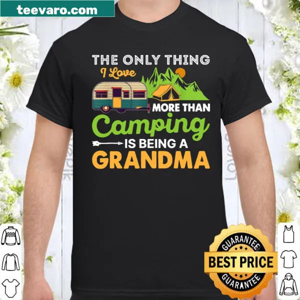 Vintage camping-themed shirt for grandmas