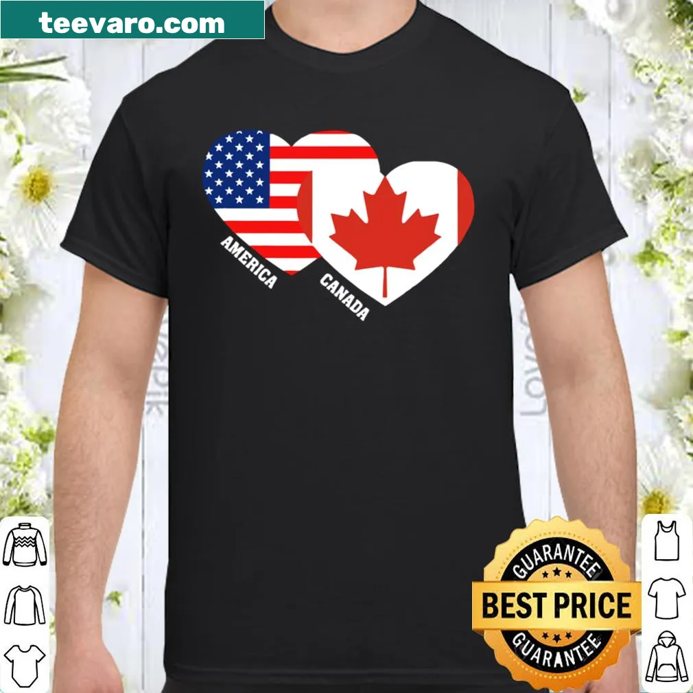 Vintage Canada flag shirt reflecting Canadian American pride