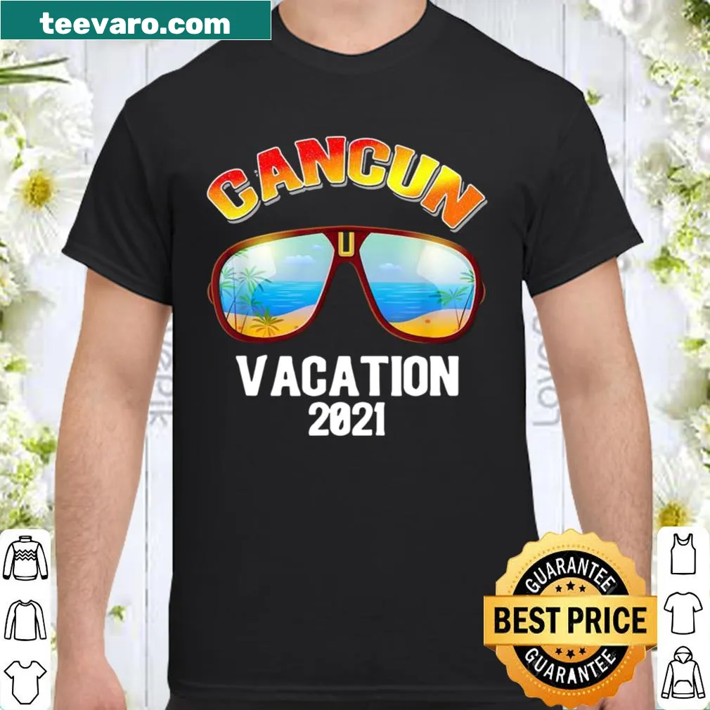 Celebratory shirt for a Cancun vacation with matching design
