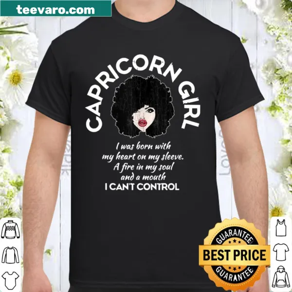 Edgy Capricorn shirt with 'Savage AF' phrase celebrating zodiac identity