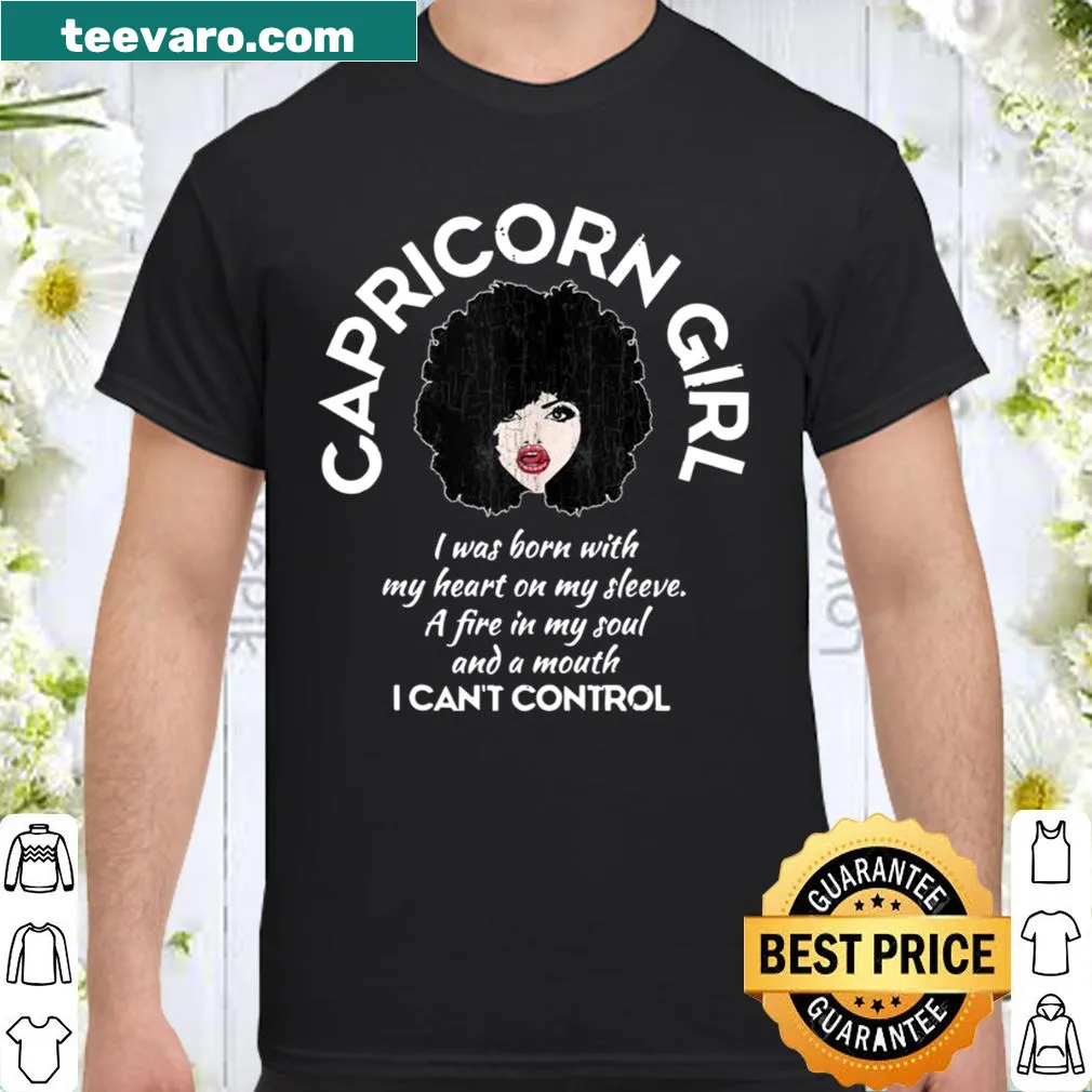 Edgy Capricorn shirt with 'Savage AF' phrase celebrating zodiac identity