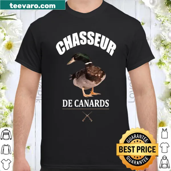 Duck hunting themed shirt with French text